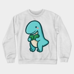 T-Rex with melons, Derpy Dino, Dinosaur Crewneck Sweatshirt